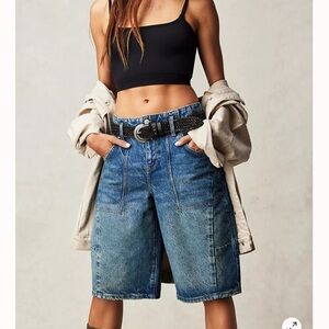 NWT x We The Free Extreme Measures Barrel Short with paint splatter size 26